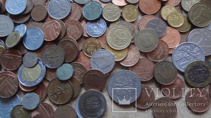 Супер - Гора иностранных монет без наших. 458 штук, фото №12