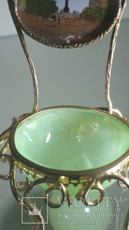 Старинный предмет дамского столика с миниатюрой, фото №6