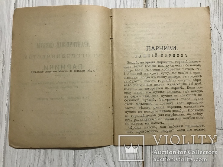 1893 Огородничество Практические советы : Парники, фото №4