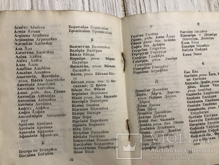 Украинско-Русский словарь собственных имён людей, фото №8