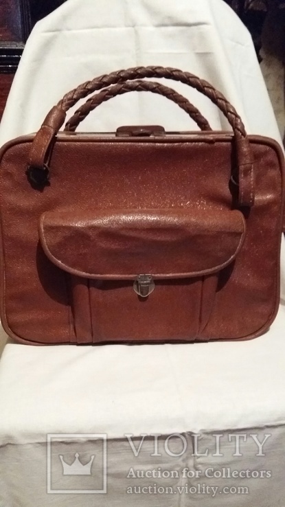 Женская сумка-саквояж 40-50х годов