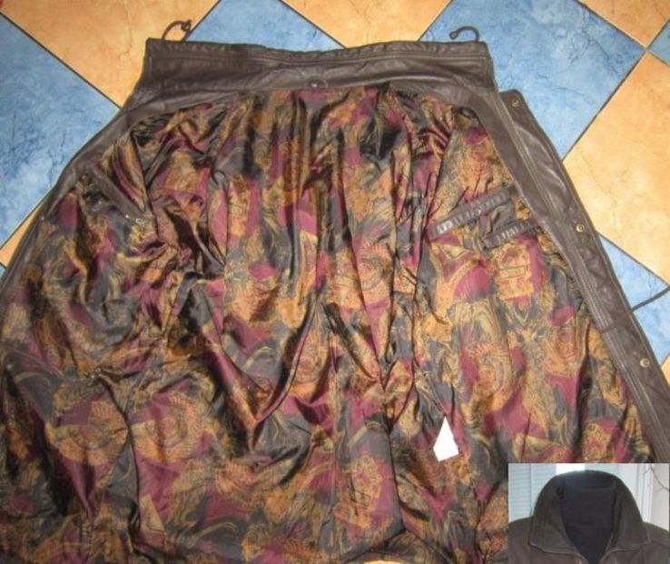 Большая кожаная мужская куртка ECHTES LEDER. Германия. Лот 840, фото №5
