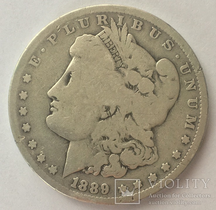 1 доллар, США, 1889 год, О Морган, фото №3