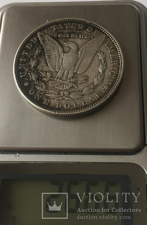 1 доллар, США, 1885 год, серебро Морган, фото №4
