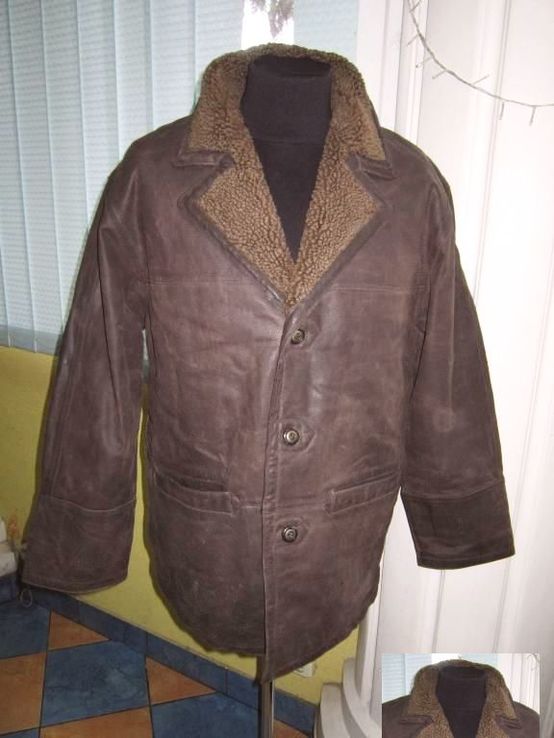 Большая тёплая мужская кожаная куртка L.O.G.G.  Лот 844, photo number 3