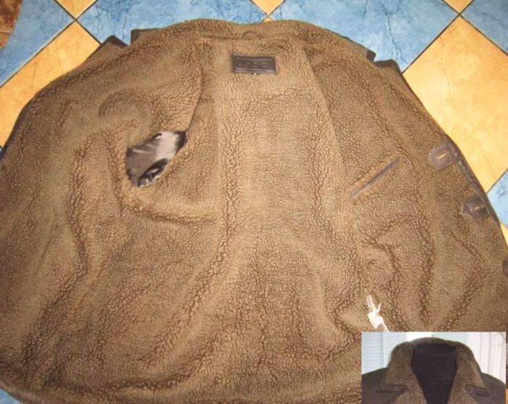 Большая тёплая мужская кожаная куртка L.O.G.G.  Лот 844, photo number 5