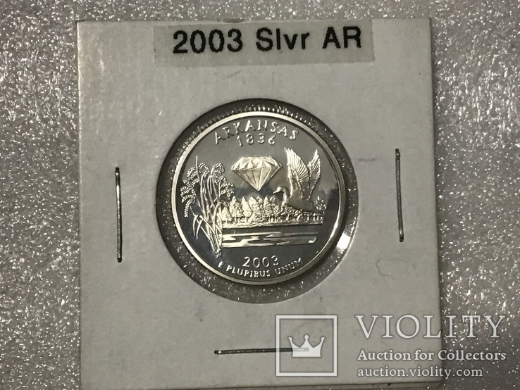 25 центов сша 2003 года. Серебро, фото №2