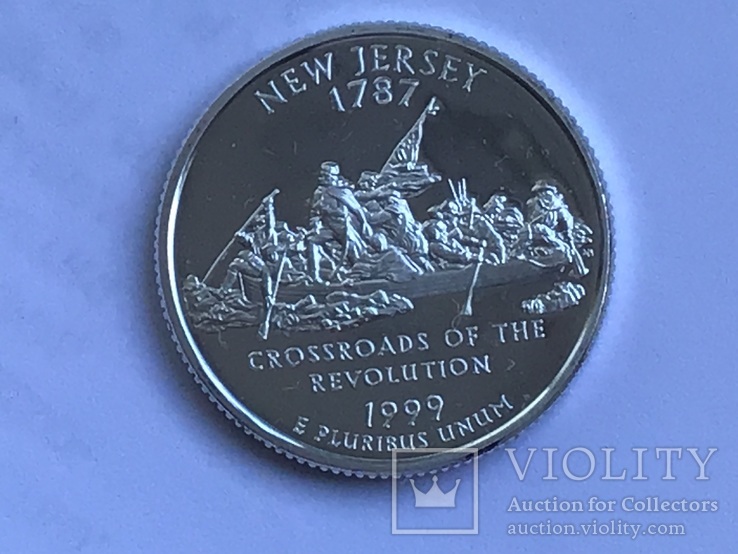 25 центов сша 1999 года. Серебро, фото №2