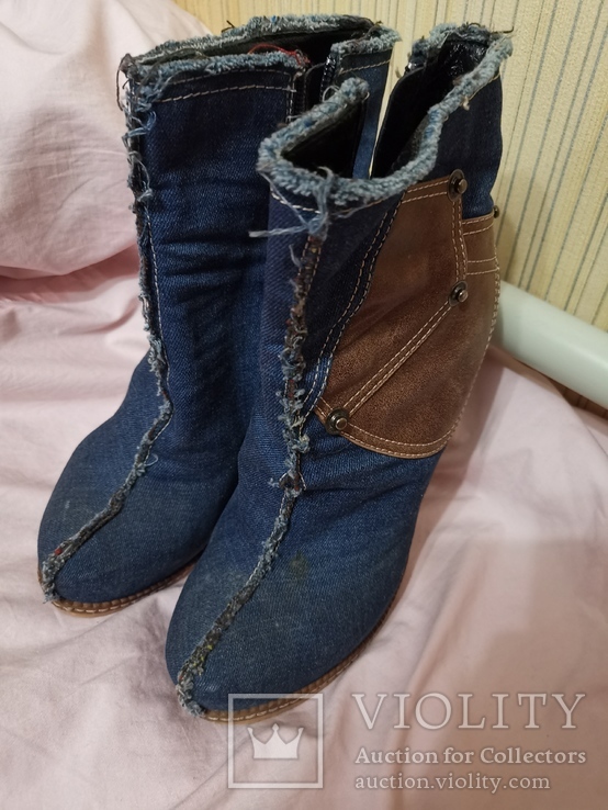 Жіноче взуття джинс 38-39, фото №4