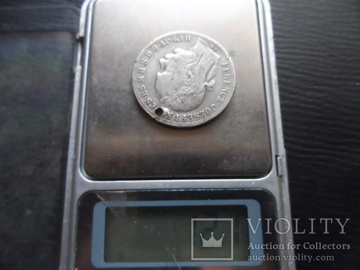 1  форинт  1883  Венгрия   серебро    (4.7.7)~, фото №5