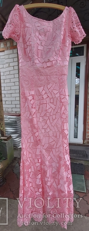 Вечернее платье кружевное макси 160 см, фото №3