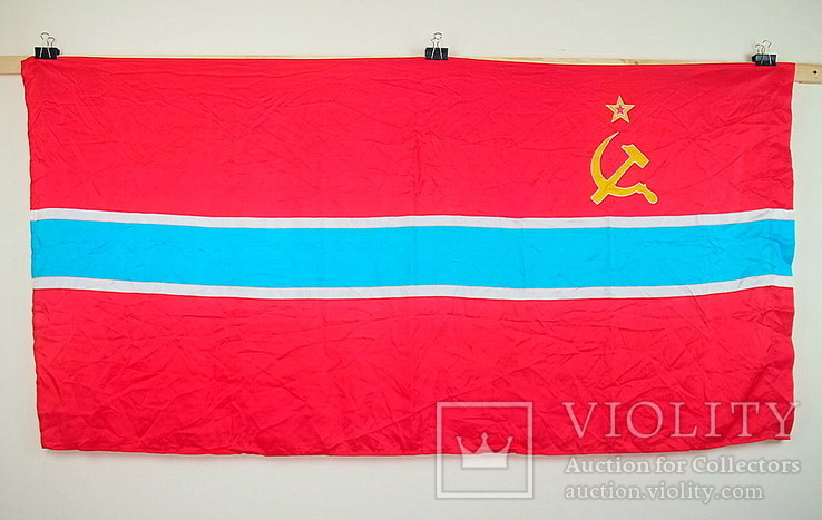Флаг знамя СССР Республики СССР №12  Узбекская ССР, фото №7