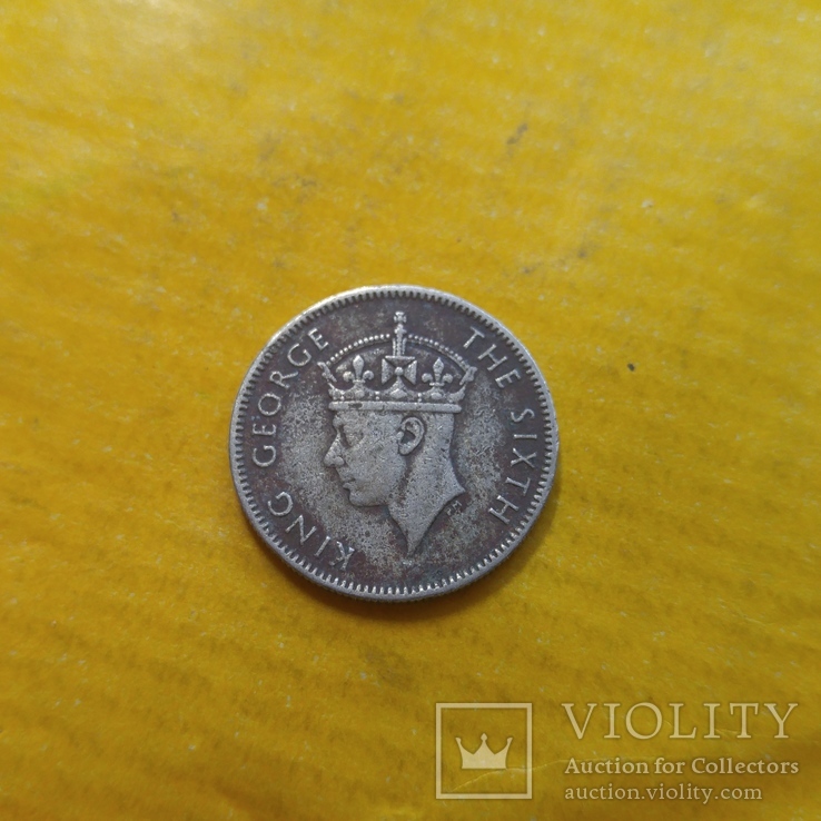 Британский Маврикий 1/4 рупии 1951 Георг VI