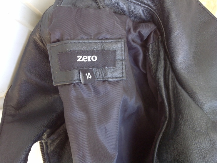 Легкая весеняя кожаная куртка ZERO uk14, фото №3