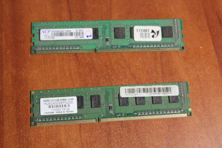Оперативная память  DDR3-1333 2GB 2 планки