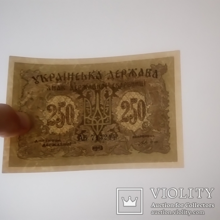 250 карбованцев 1918 серия АБ aUnc, фото №13