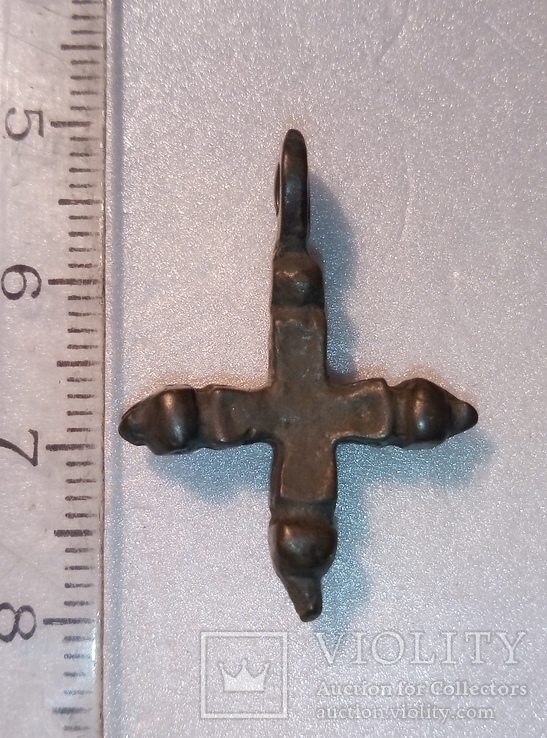 Крест КР в оловянистой бронзе, фото №3