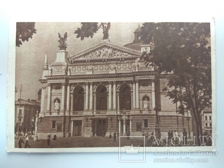 1954. Львов. Театр оперы и балета. Открытка. Тираж 50000., фото №2