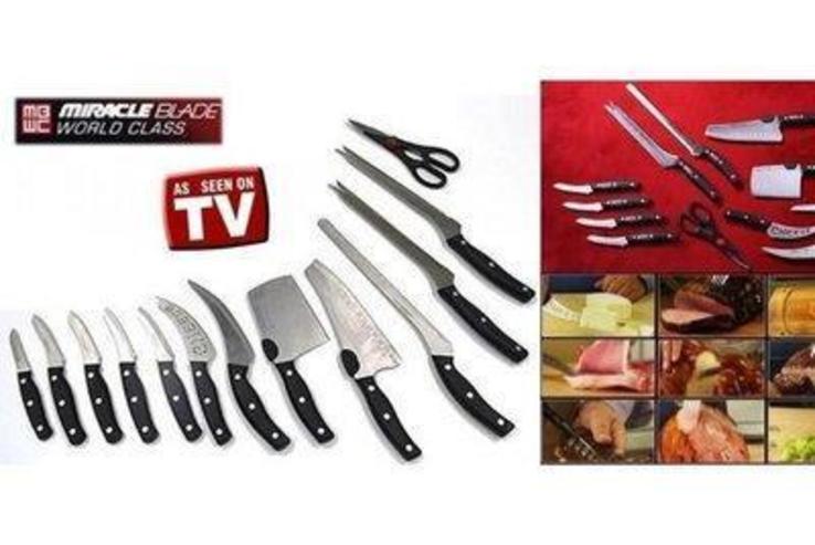 Набор профессиональных кухонных ножей Miracle Blade 13 в 1, фото №4