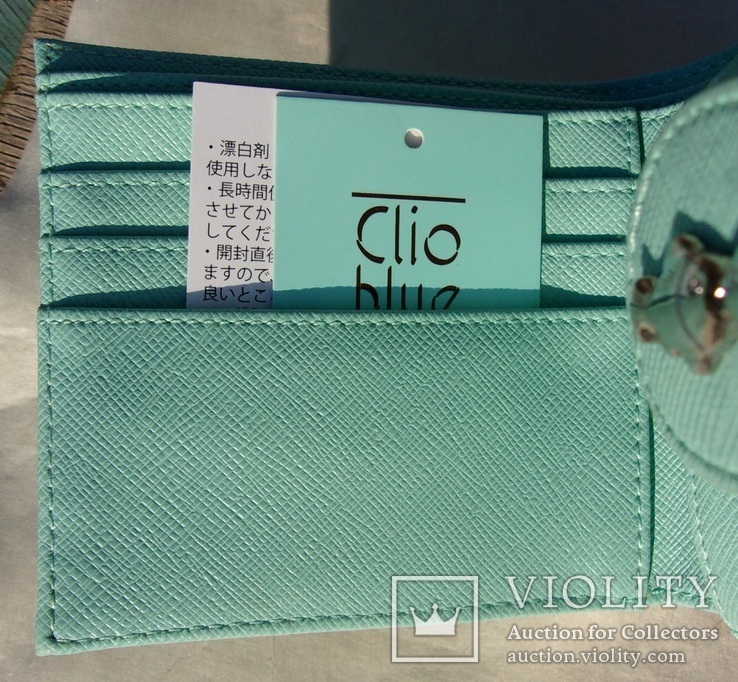 Фирменный кошелек Clio Blue, Франция, фото №6