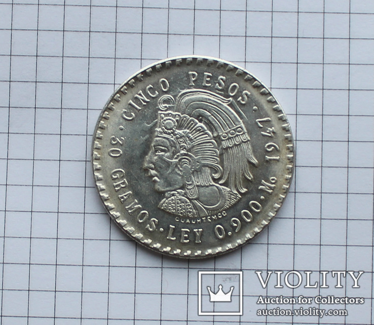 Монета Мексики, 1947 р., фото №4