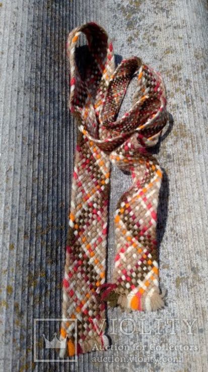 Шерстяной плетенный вязаный галстук, photo number 10