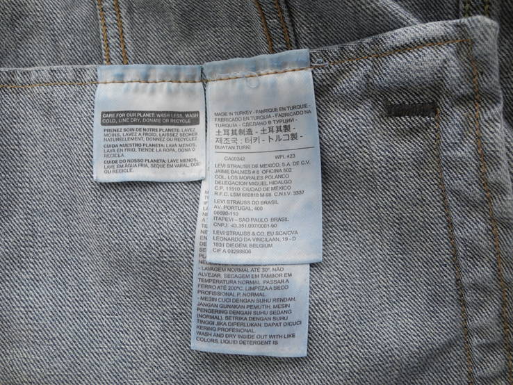 Куртка джинсовая Levis р. L ( НОВОЕ ), photo number 4