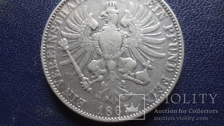 1  талер  1865  А Берлин  редкий  Пруссия  серебро    (3.5.10)~, фото №4