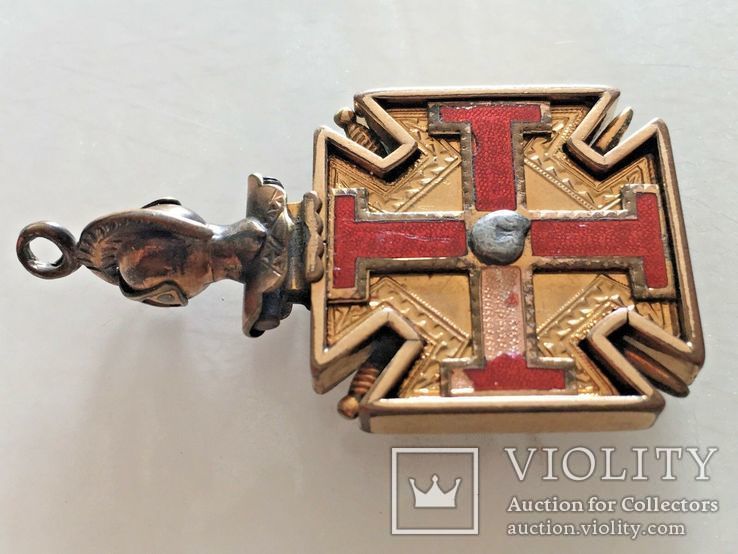 Масонский жетон,знак Рыцарей Храма - «VIOLITY» Antiques Масонский Знак Глаз