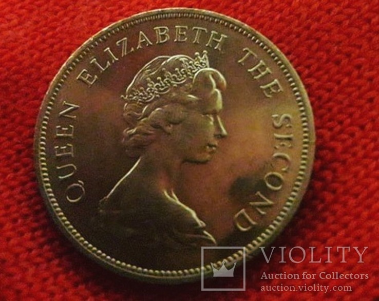 Тувалу 50 центов 1976г. нечастая монета, фото №3