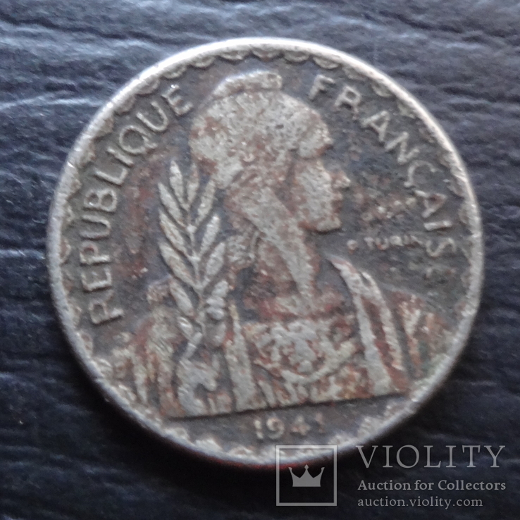 10 центов 1941 Французский Индокитай (4.5.30) ~, фото №2