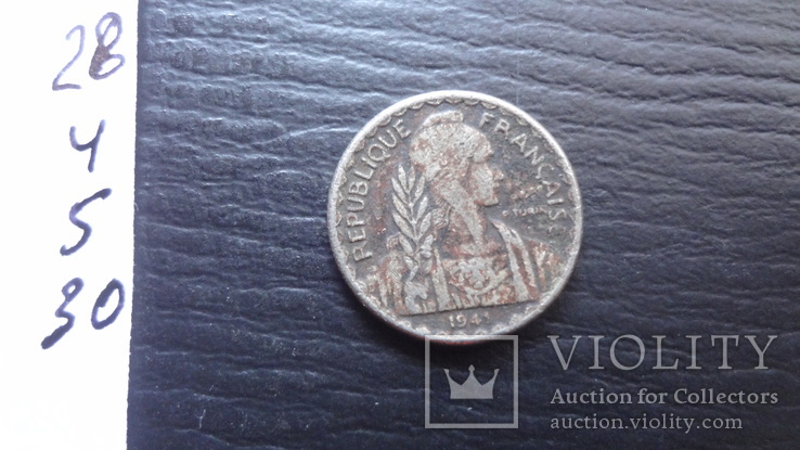 10 центов 1941 Французский Индокитай (4.5.30) ~, фото №4