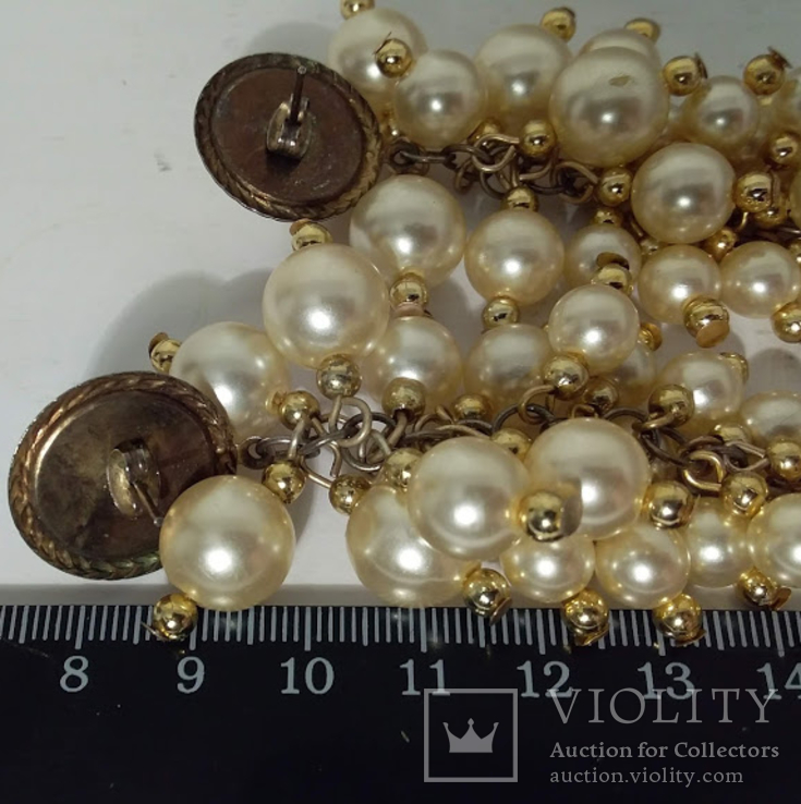 Kolczyki vintage pod perły, numer zdjęcia 4