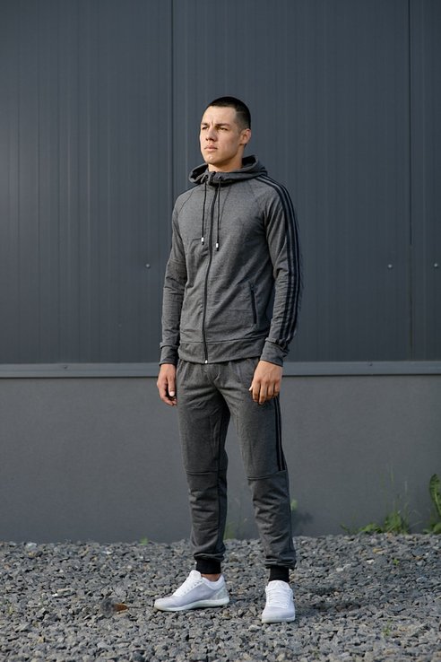 Мужской Трикотажный спортивный костюм Adidas (размер M), фото №2