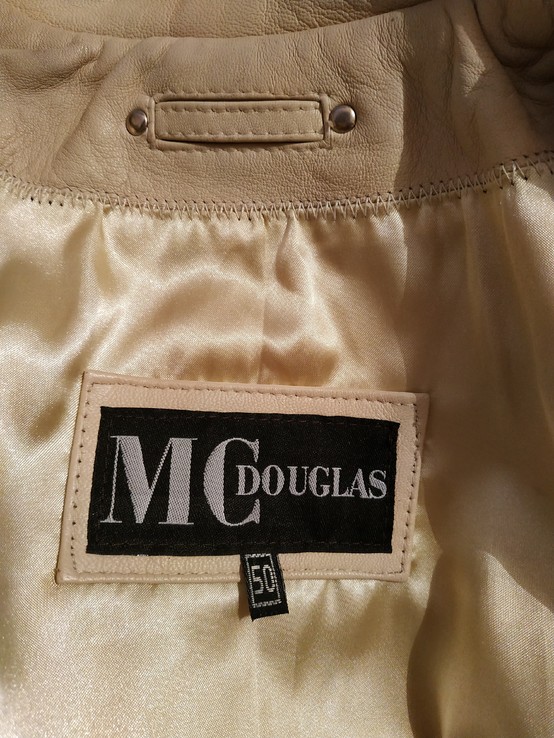 Куртка светлая кожаная MC DOUGLAS натуральная кожа р-р 50, photo number 9