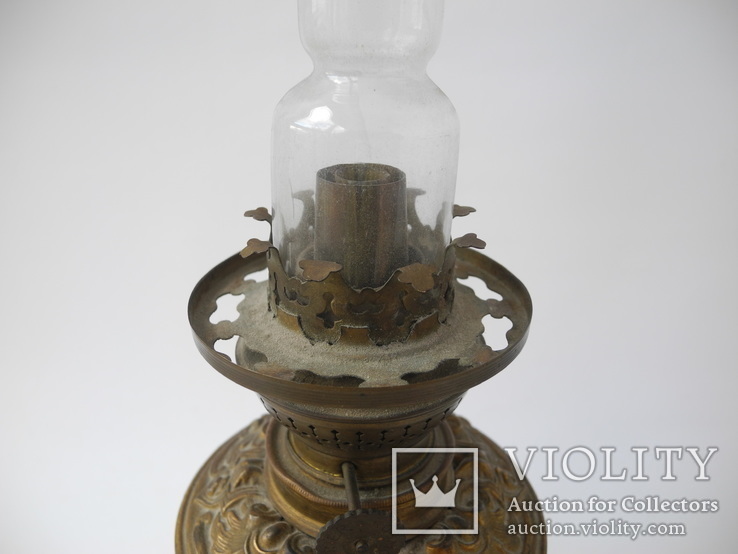 Старинная Керосиновая лампа Kosmos Brenner в стиле Барроко Рококо ( Франция ), фото №10