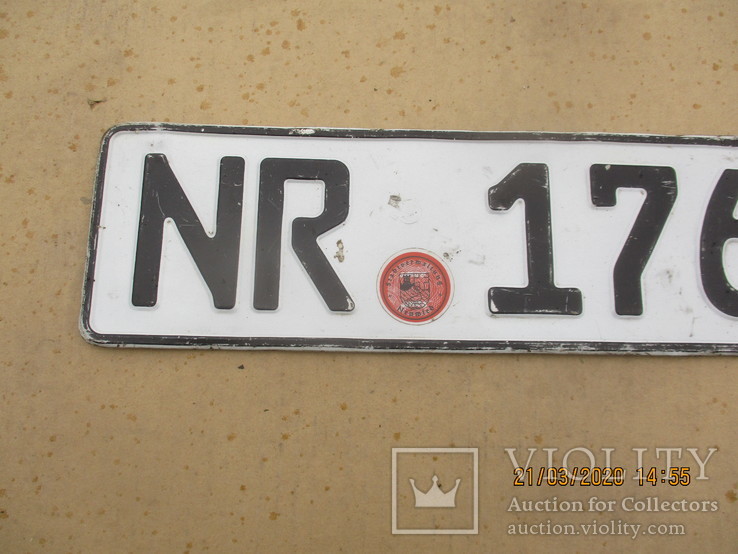 Номер на авто алюминий (172гр.), фото №3