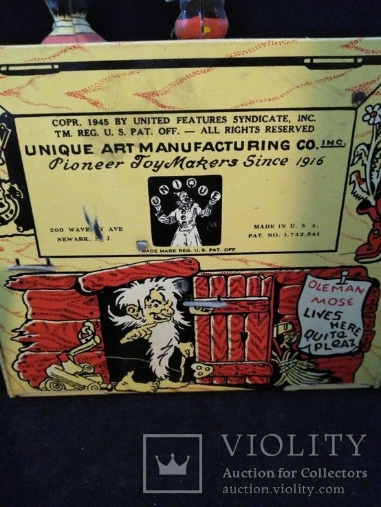 Игрушка.1945 год.Unique Art Manufacturing Co.  Рождеству 1945 года., фото №5