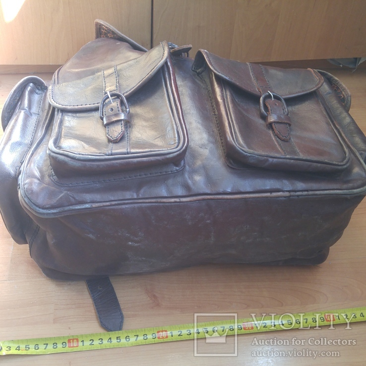 Рюкзак натуральная кожа Гватемала 50х47 см, фото №4