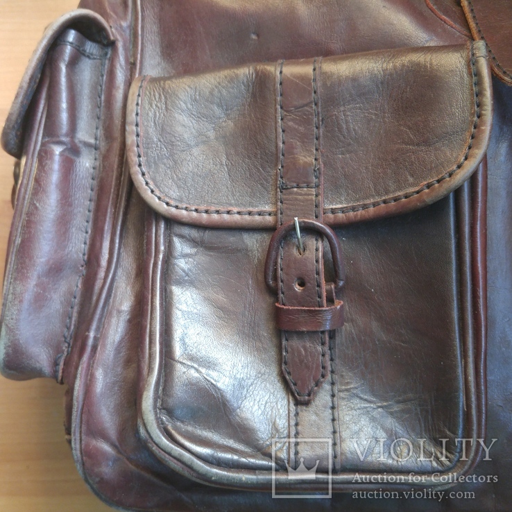Рюкзак натуральная кожа Гватемала 50х47 см, фото №5