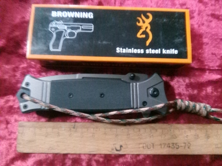 Нож раскладной ( полуавтомат) BROWNING, фото №2