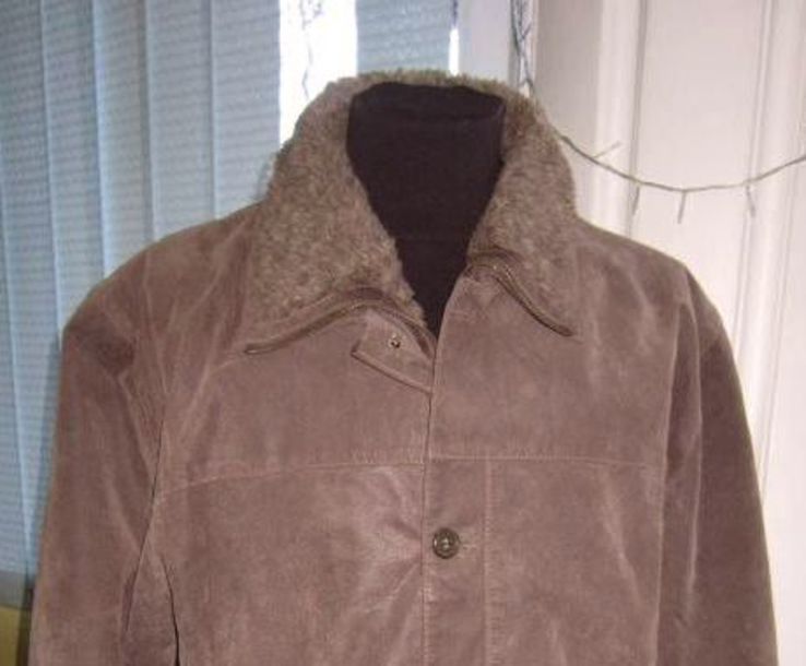 Большая кожаная мужская куртка AUTHENTIC. Германия. Лот 851, фото №8