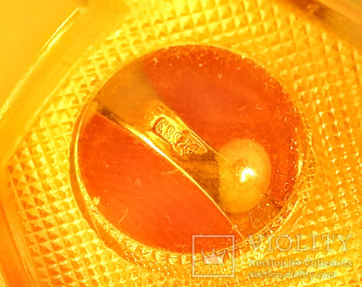 Pierścień sygnet złoto ZSRR gwiazda 583 próba 4,75 g, numer zdjęcia 6