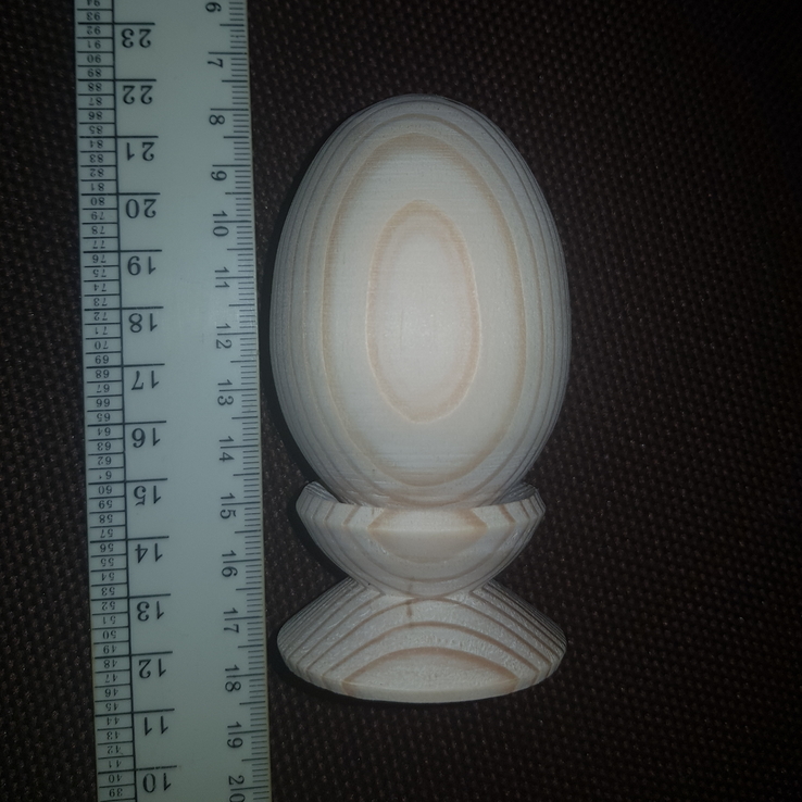 Яйцо деревянное (заготовка 8,5-9 см × 4,5-5 см, сосна), фото №2