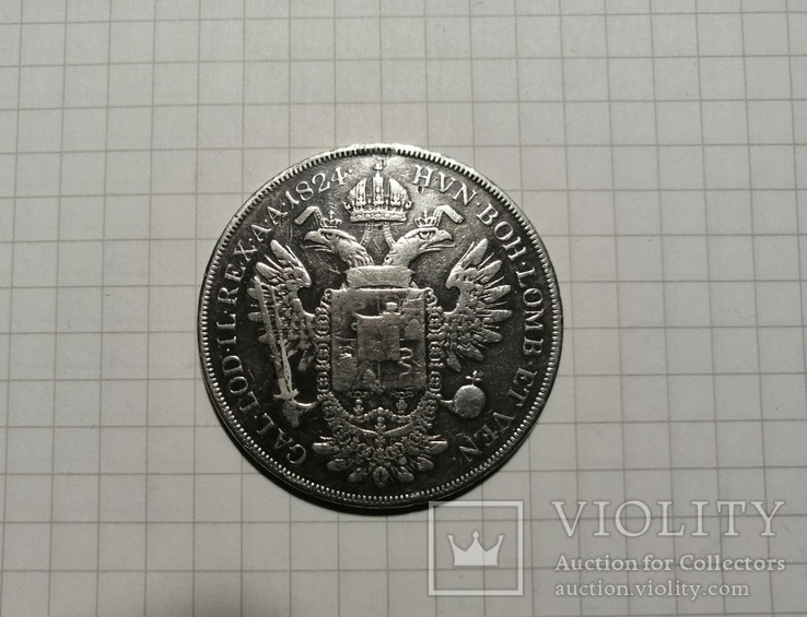 1 скудо 1824 Венеція, фото №7