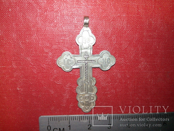 Крестик серебро 84, фото №3