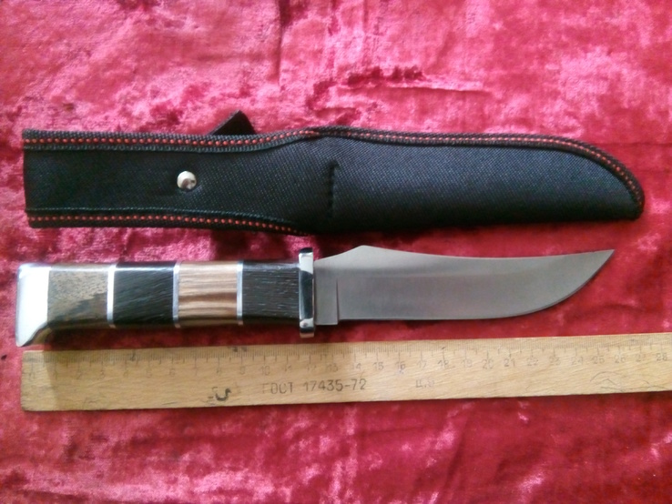 Нож с наборной ручкой длинный, фото №4