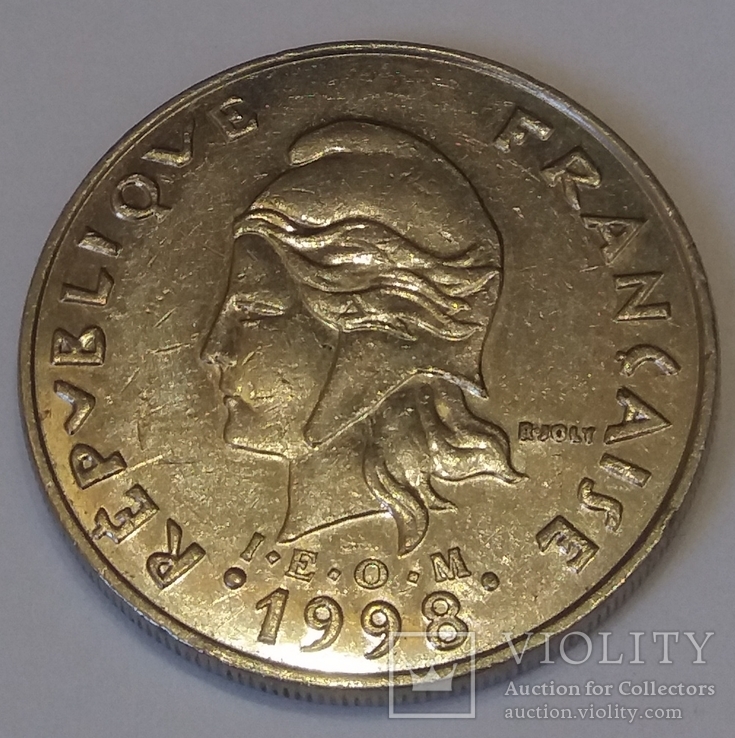Французька Полінезія 20 франків, 1998, фото №3