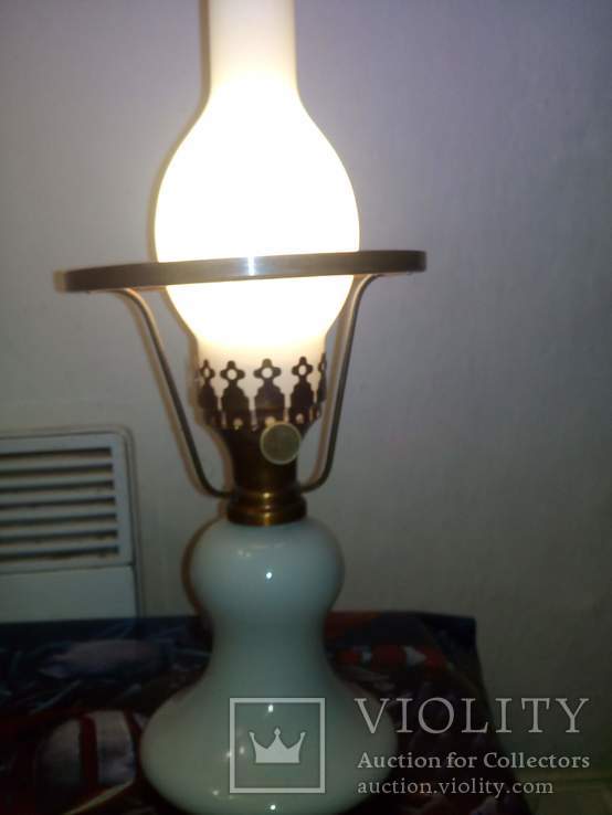 Лампа настольная СССР (под керосинку), фото №5