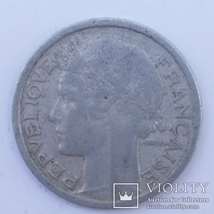 Франція 1 франк, 1947, фото №3